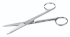 Scissors,st.steel,straight,pointed/blunt length 130 mm